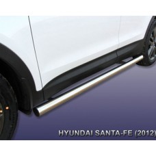 Пороги Hyundai-Santa-Fe-3-DM d76 труба
