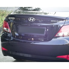 Накладка заднего бампера Hyundai-Solaris седан после 14г