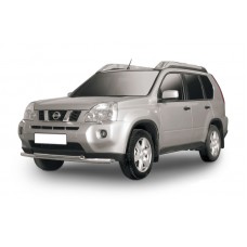 Защита переднего бампера NISSAN X-TRAIL (2011) d57+d57 двойная