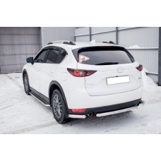 Защита заднего бампера Mazda CX-5 (2017)  короткая d57 